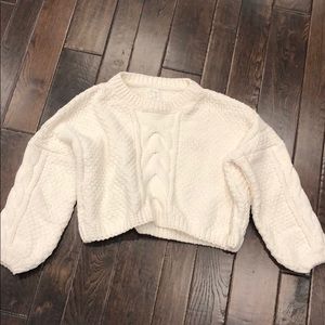 Sadie & Sage Oversized Crop Sweater